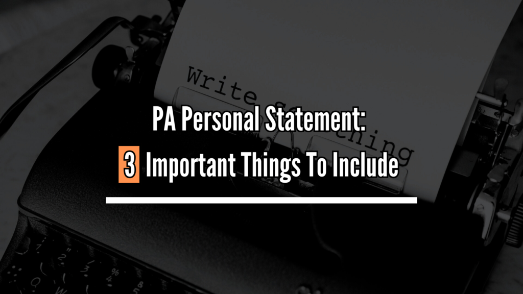 how long should my pa personal statement be